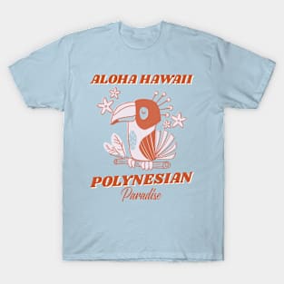 aloha hawaii hawaiian Polynesian paradise toucan T-Shirt